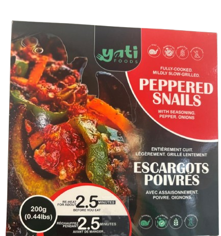 Frozen Peppered Snails