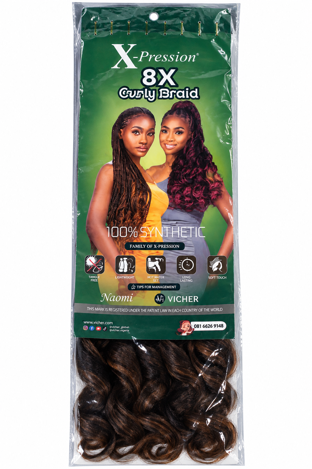 Xpression 8X Curly Braid
