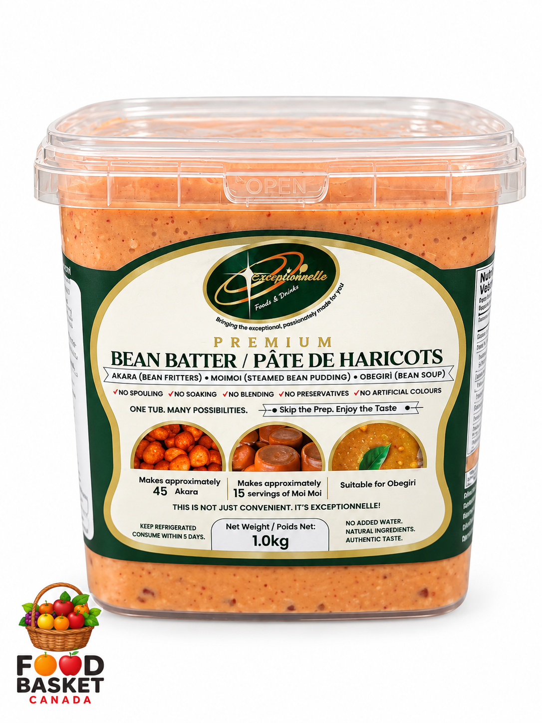Ready to use Bean Batter